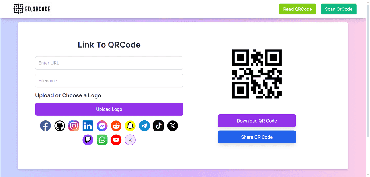 QR Code Management App